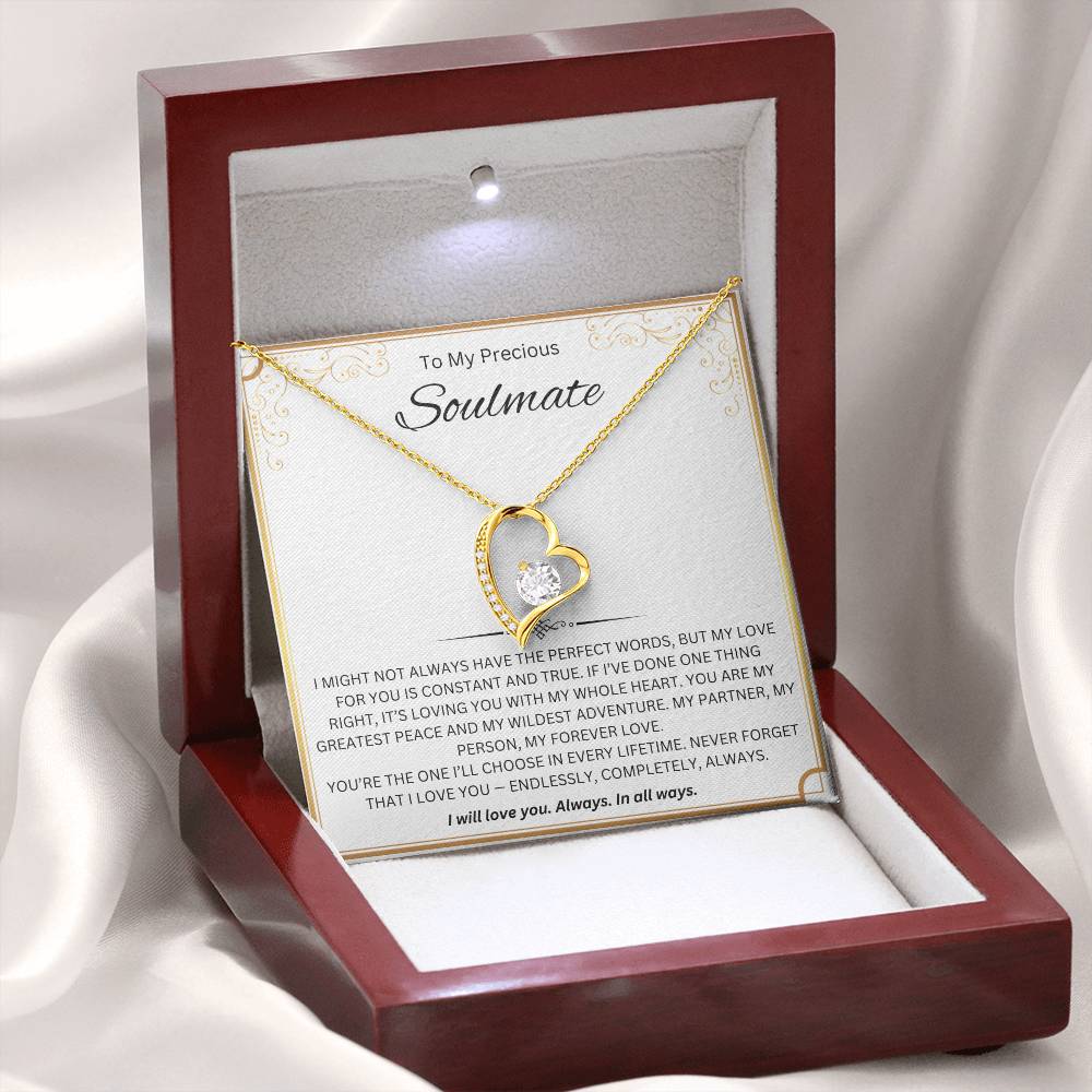 To My Precious Soulmate - Forever Love Necklace