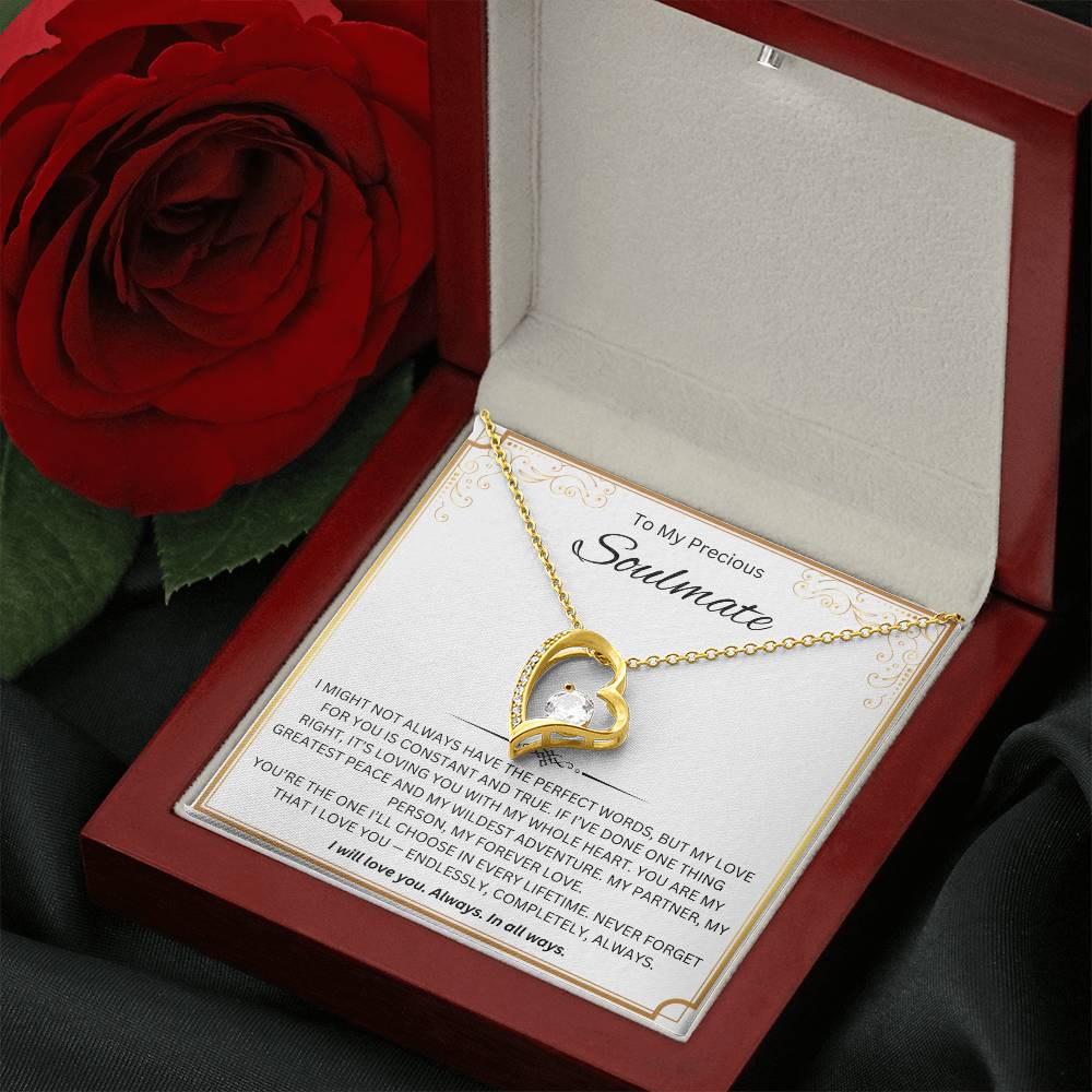 To My Precious Soulmate - Forever Love Necklace