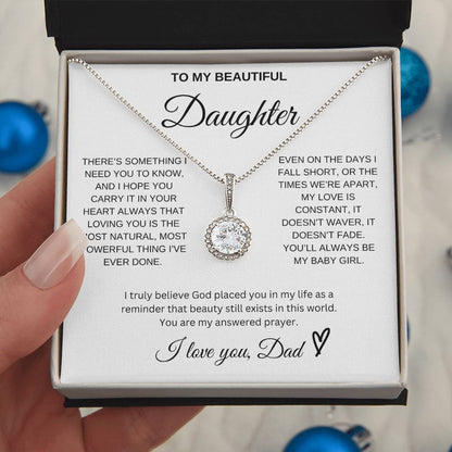 To My Beautiful Daughter - Eternal Hope Necklace