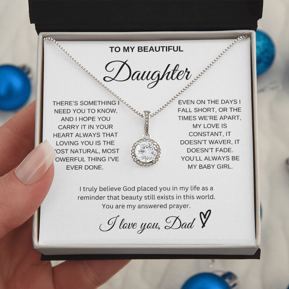To My Beautiful Daughter - Eternal Hope Necklace