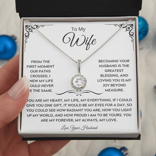 To My Wife, My Anchor and My Compass - Eternal Hope Necklace