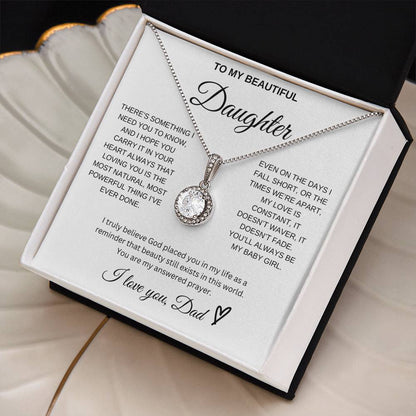 To My Beautiful Daughter - Eternal Hope Necklace