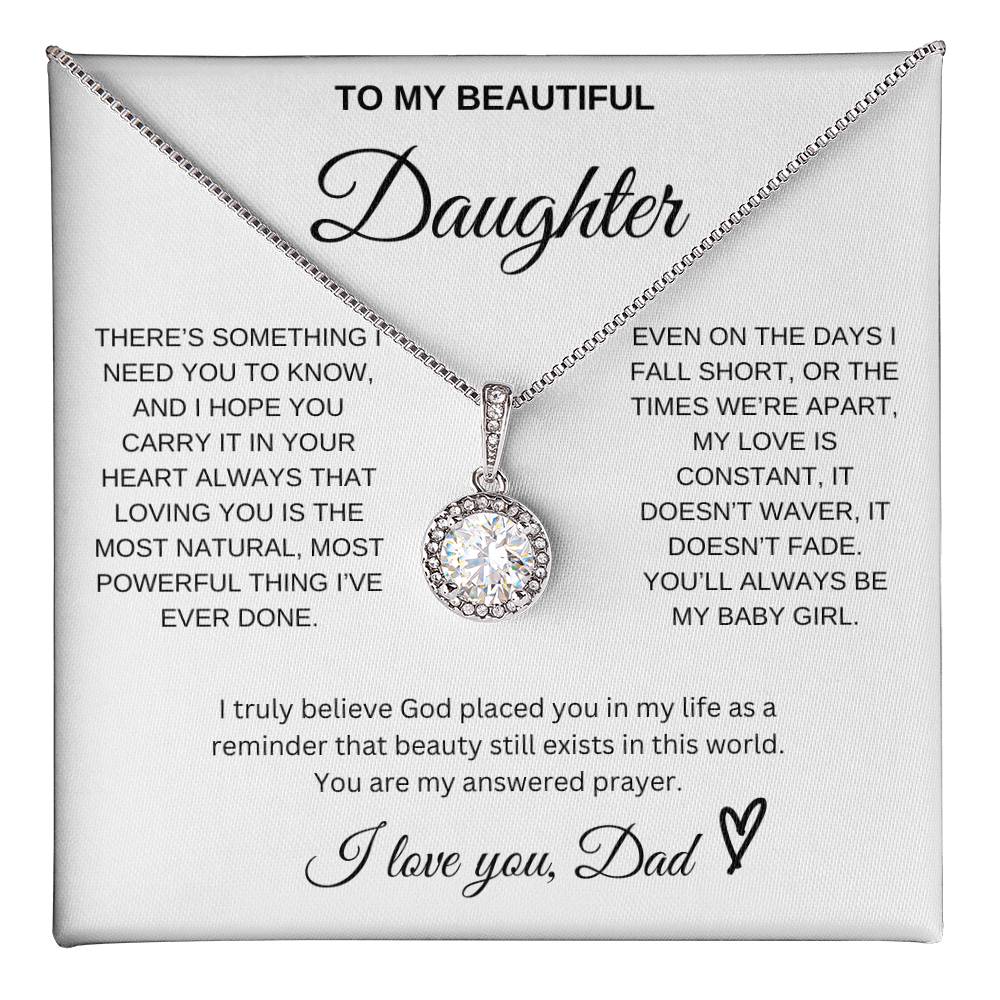 To My Beautiful Daughter - Eternal Hope Necklace