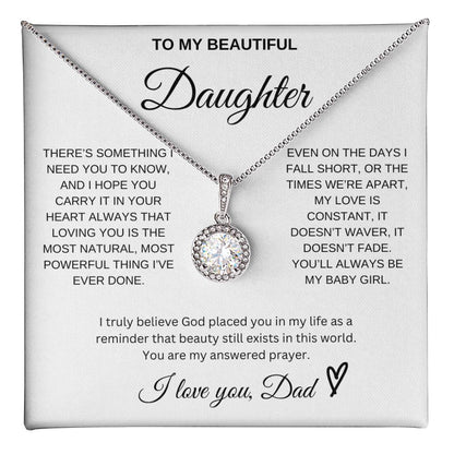 To My Beautiful Daughter - Eternal Hope Necklace
