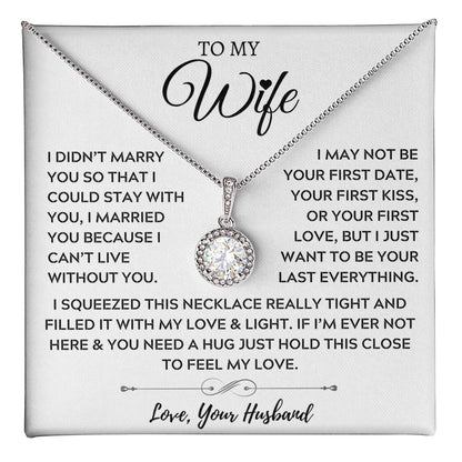 To My Wife, My Forever and Always - Eternal Hope Necklace