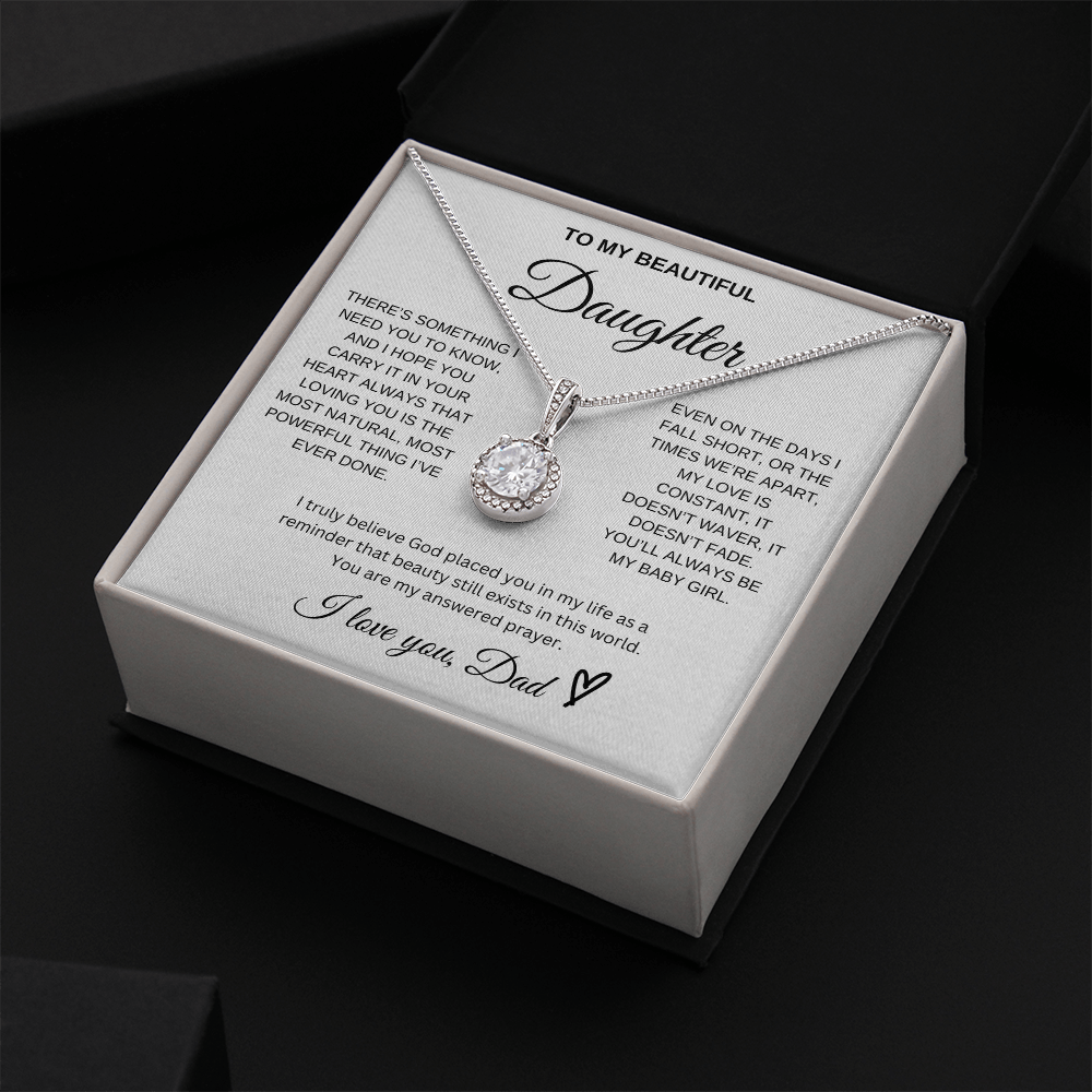 To My Beautiful Daughter - Eternal Hope Necklace
