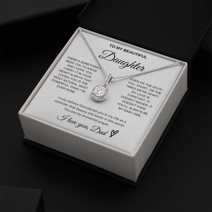 To My Beautiful Daughter - Eternal Hope Necklace