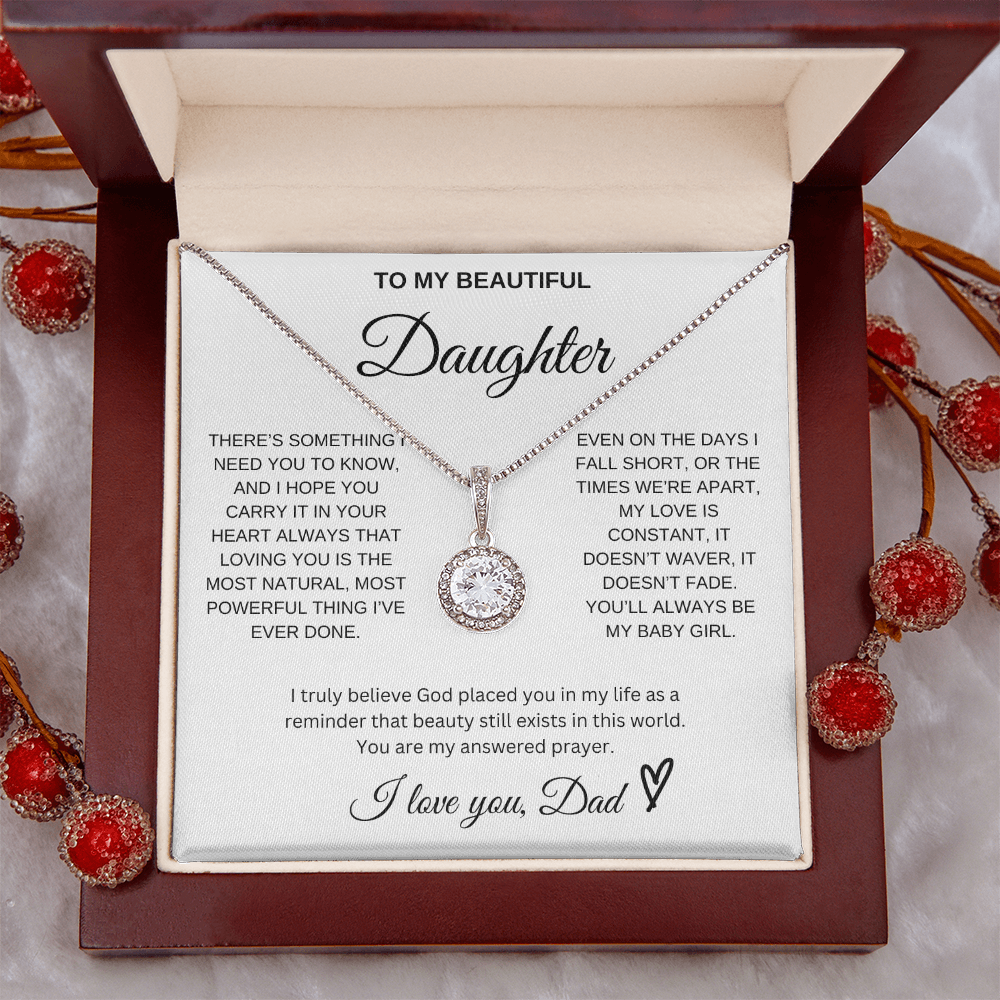 To My Beautiful Daughter - Eternal Hope Necklace