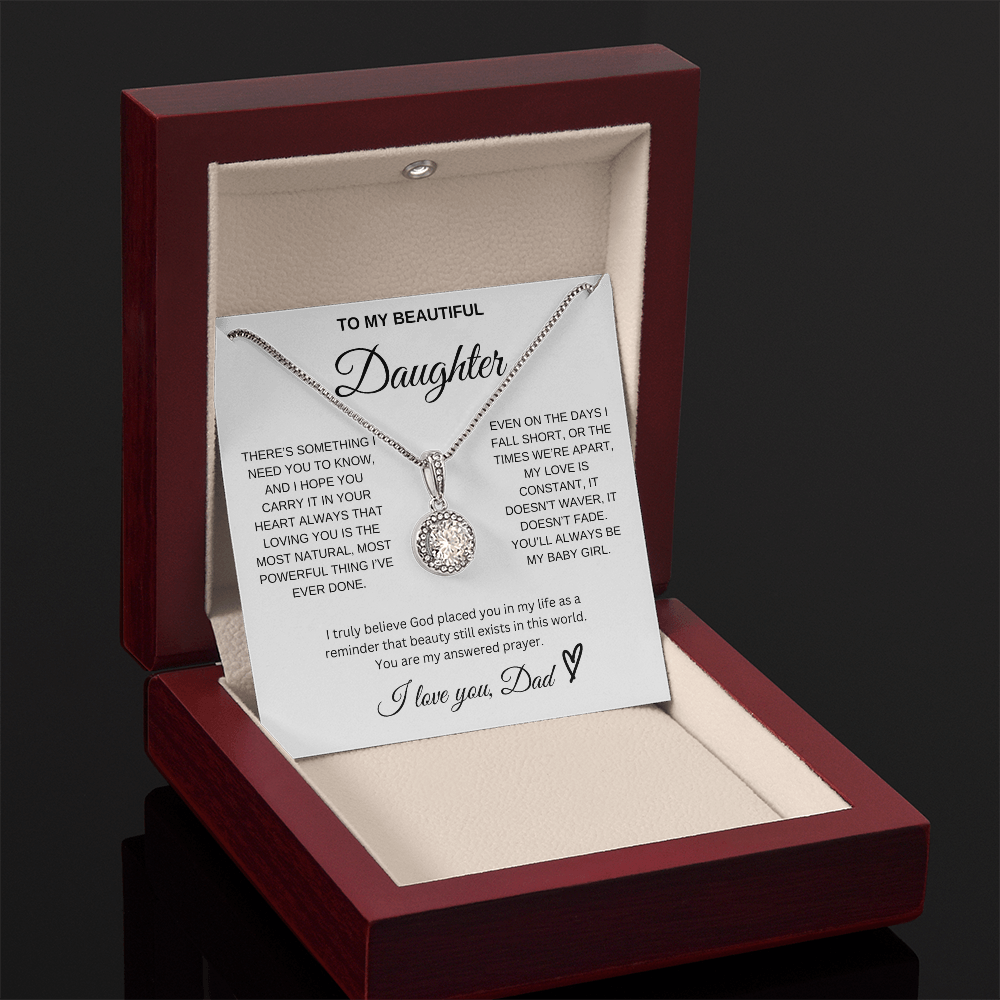 To My Beautiful Daughter - Eternal Hope Necklace