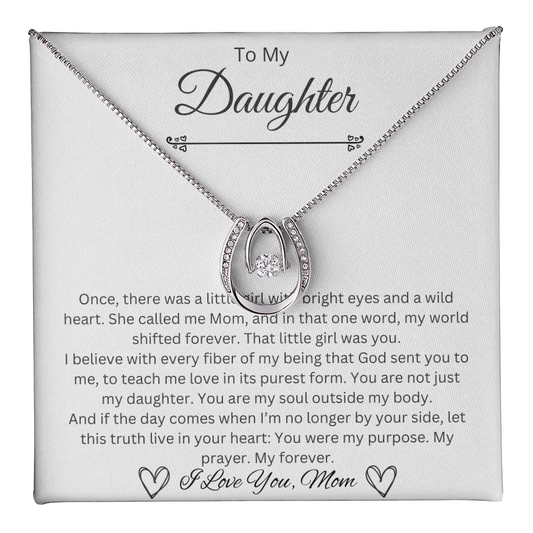 To My Daughter - Lucky In Love Necklace