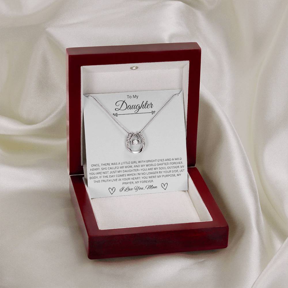 To My Daughter - Lucky In Love Necklace