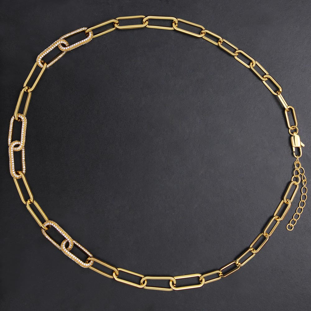 To My Precious Mum - CZ Paperclip Chain Necklace