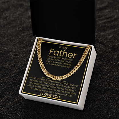 To My Father, Cuban Link Chain