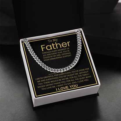 To My Father, Cuban Link Chain