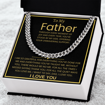 To My Father, Cuban Link Chain