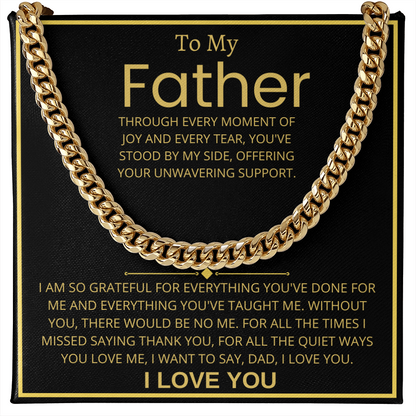 To My Father, Cuban Link Chain