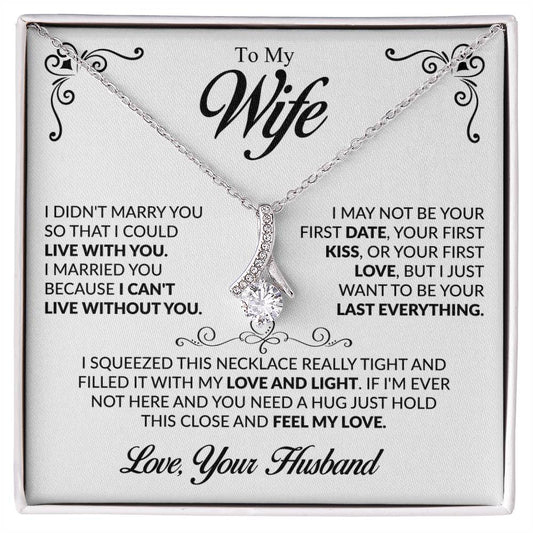 To My Darling Wife – Infinity Embrace Necklace
