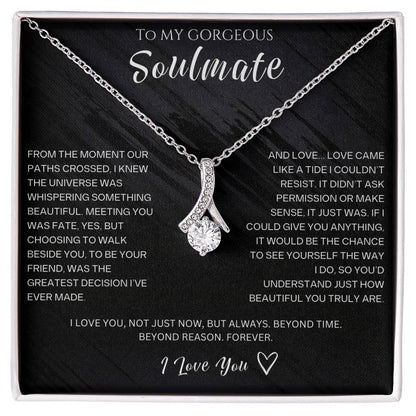 To My Gorgeous Soulmate - Alluring Beauty Necklace