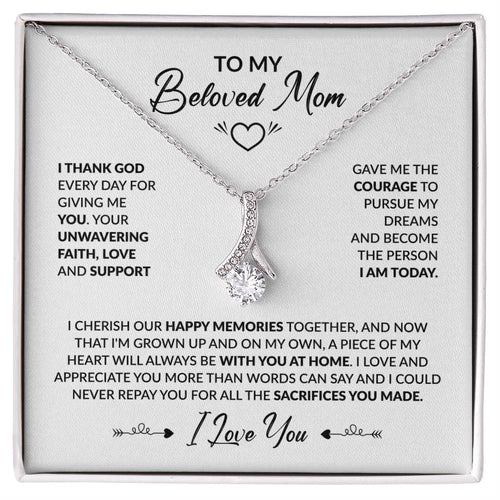 To My Beloved Mom - Alluring Beauty Necklace