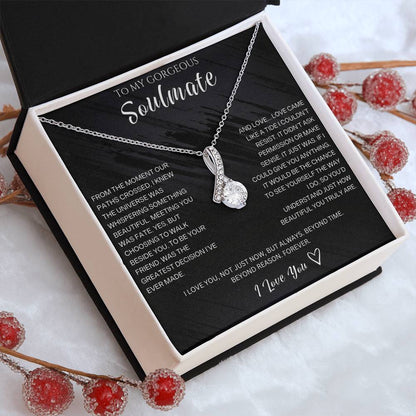 To My Gorgeous Soulmate - Alluring Beauty Necklace