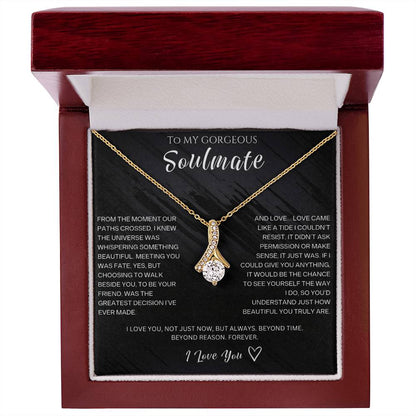 To My Gorgeous Soulmate - Alluring Beauty Necklace