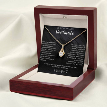 To My Gorgeous Soulmate - Alluring Beauty Necklace
