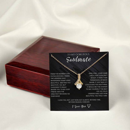 To My Gorgeous Soulmate - Alluring Beauty Necklace