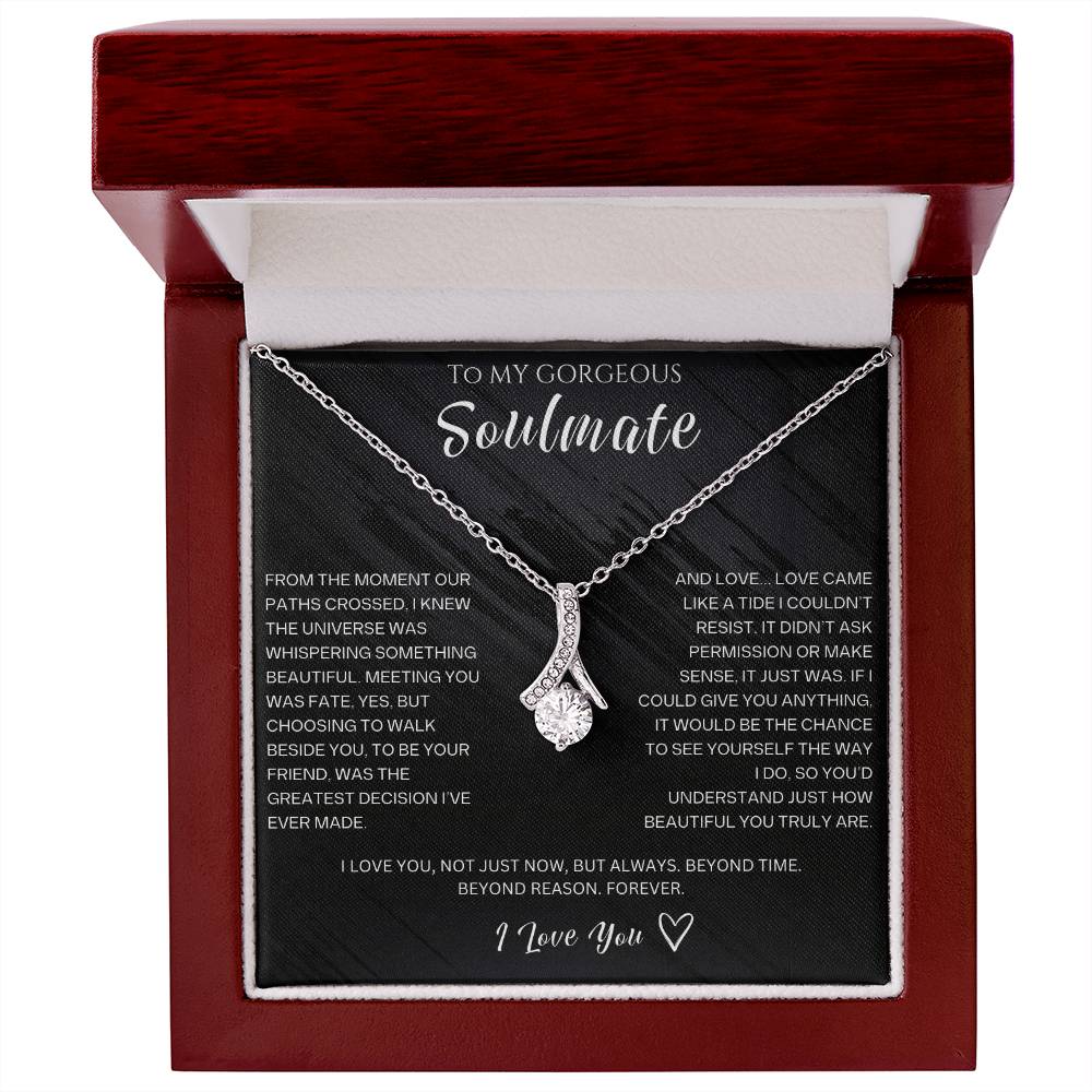 To My Gorgeous Soulmate - Alluring Beauty Necklace