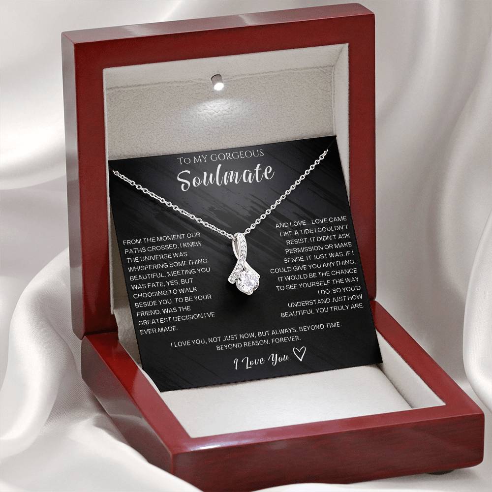 To My Gorgeous Soulmate - Alluring Beauty Necklace
