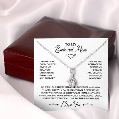 To My Beloved Mom - Alluring Beauty Necklace