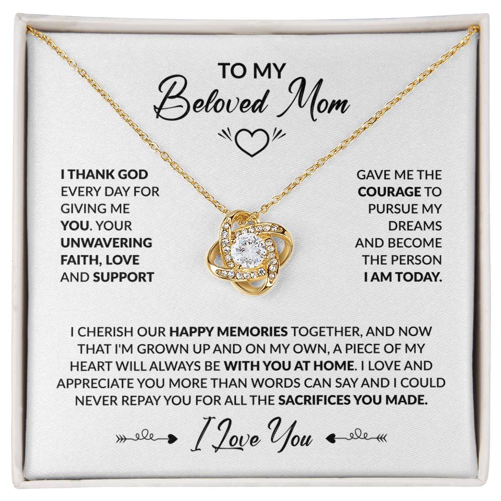 I Love You - Love knot Necklace