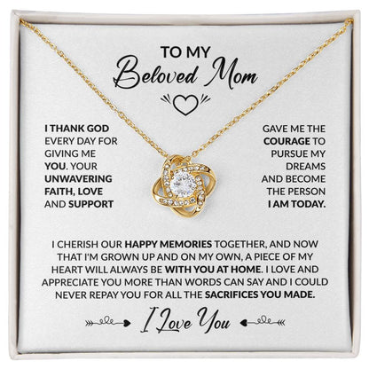 I Love You - Love knot Necklace