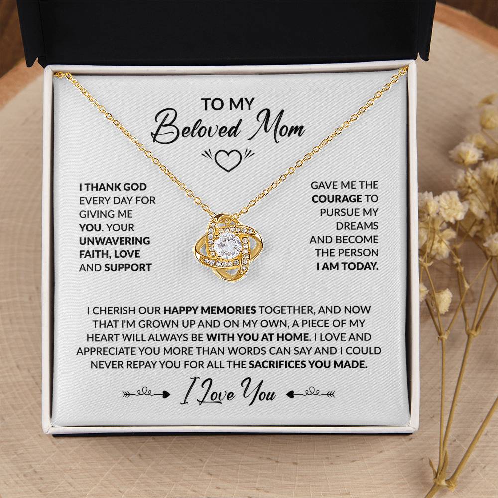 I Love You - Love knot Necklace
