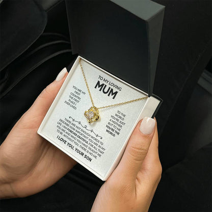 To My Loving Mum – Forever Your Little Boy Necklace