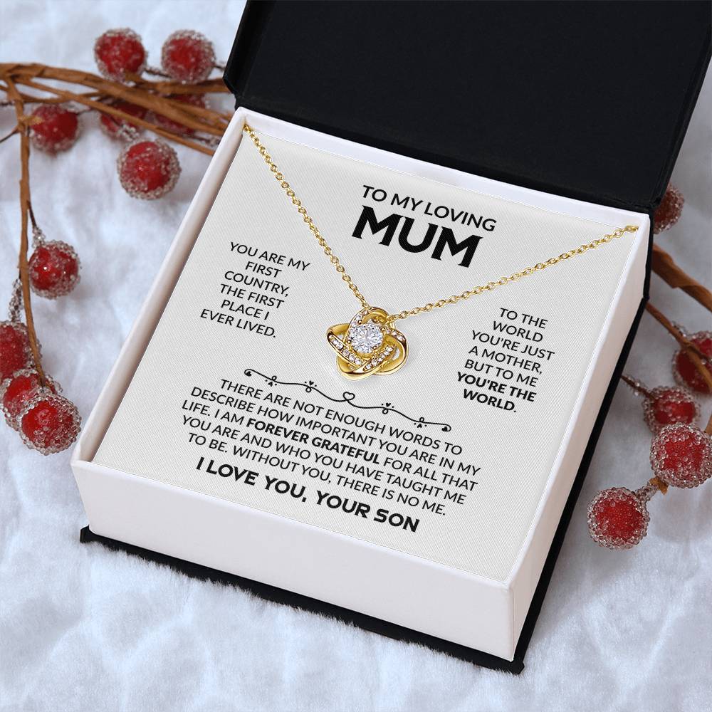 To My Loving Mum – Forever Your Little Boy Necklace