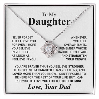 To My Daughter – Believe in Yourself Necklace from Dad
