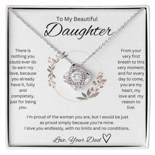 Love, Your Dad <3 - Love knot Necklace