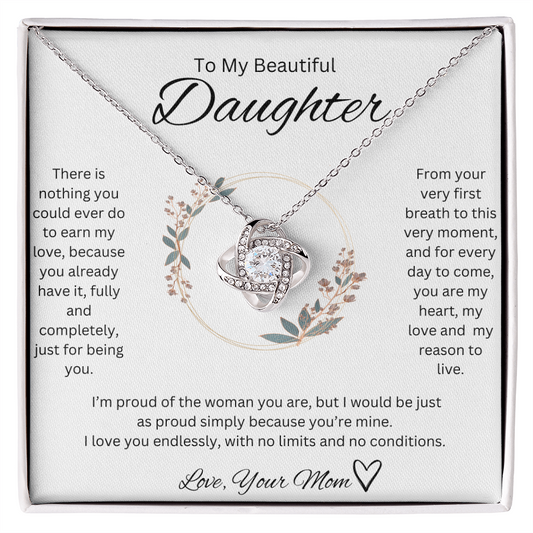 Love, Your Mom <3 - Love knot Necklace