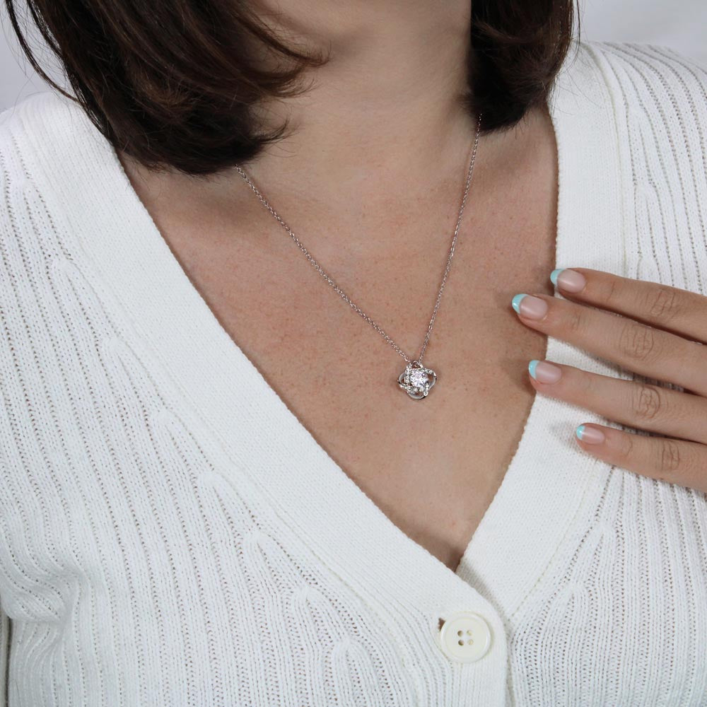 To My Beloved Mum – Love Knot Necklace