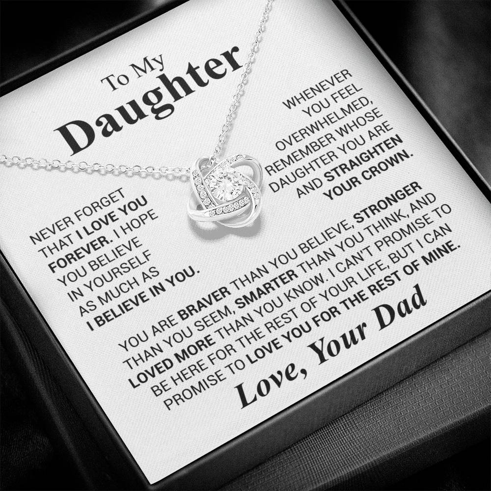 To My Daughter – Believe in Yourself Necklace from Dad