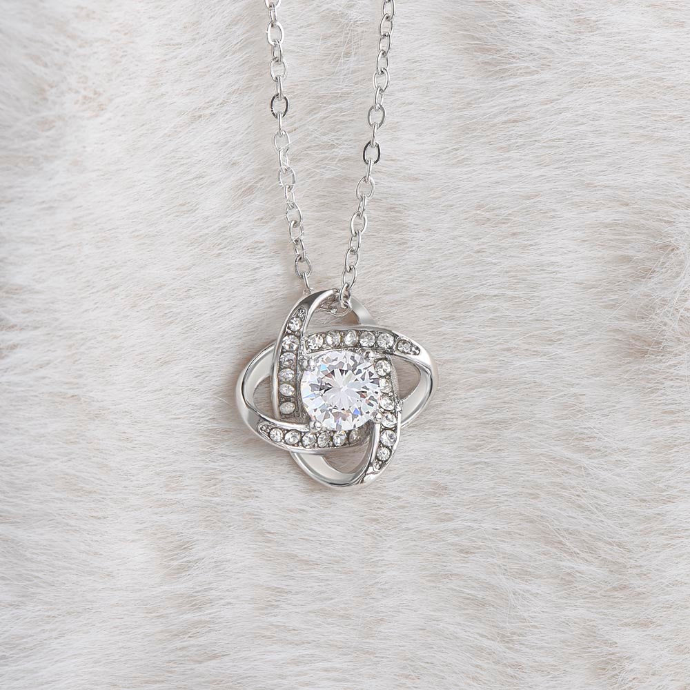 To My Beautiful Soulmate, I Love You - Love Knot Necklace