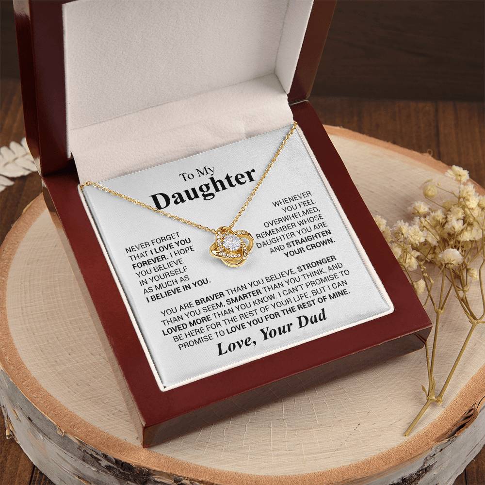 To My Daughter – Believe in Yourself Necklace from Dad