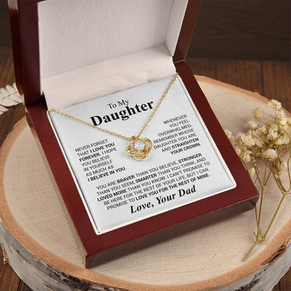 To My Daughter – Believe in Yourself Necklace from Dad