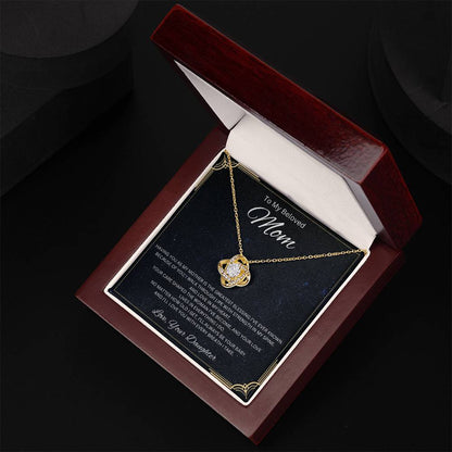 To My Beloved Mom - Love knot Necklace