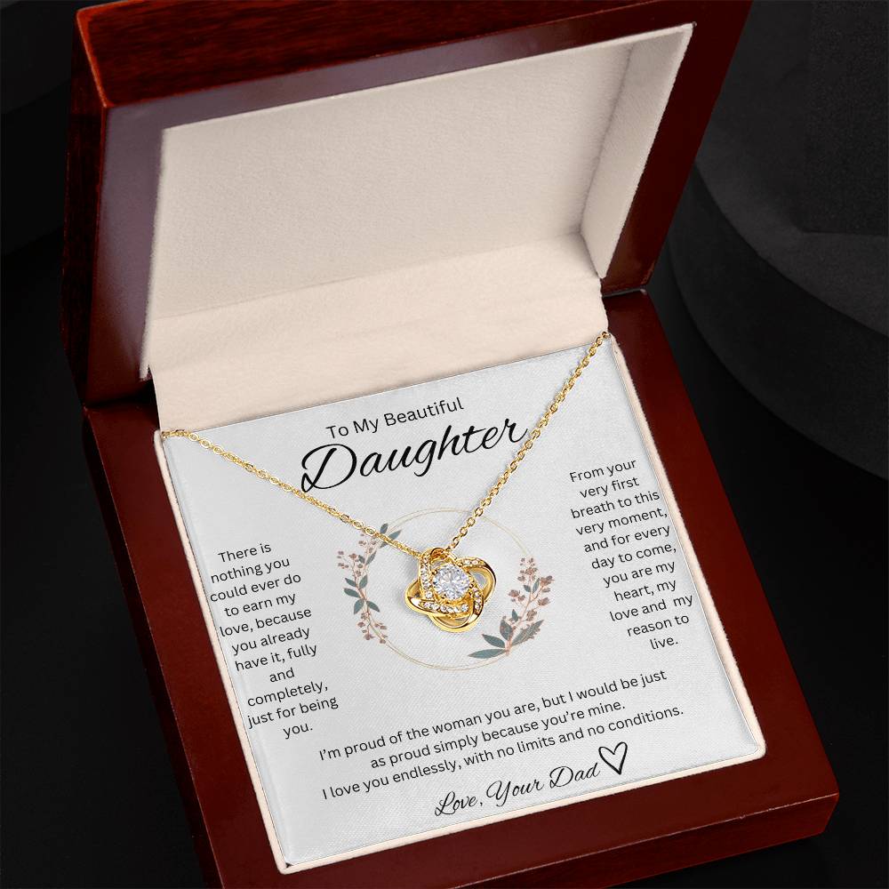 Love, Your Dad <3 - Love knot Necklace