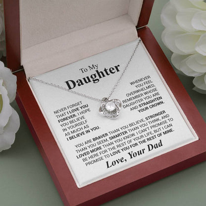 To My Daughter – Believe in Yourself Necklace from Dad