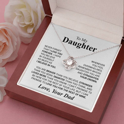 To My Daughter – Believe in Yourself Necklace from Dad