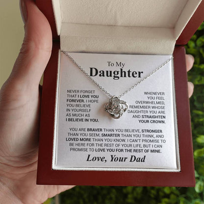 To My Daughter – Believe in Yourself Necklace from Dad