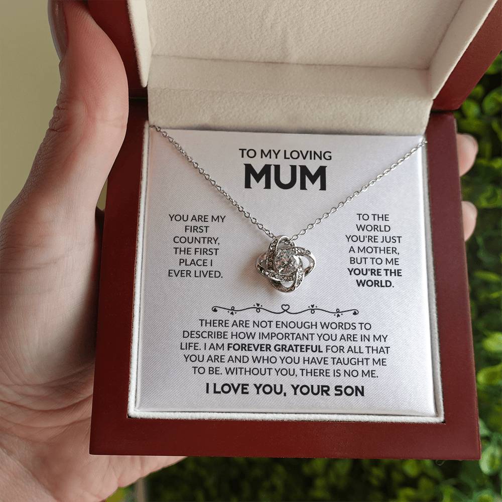 To My Loving Mum – Forever Your Little Boy Necklace