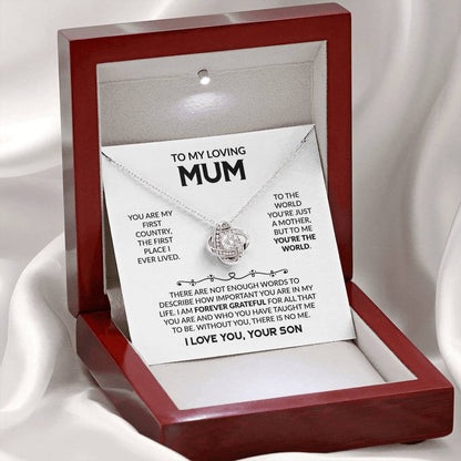 To My Loving Mum – Forever Your Little Boy Necklace